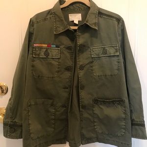Brand New Caslon (Nordstrom) army green jacket.